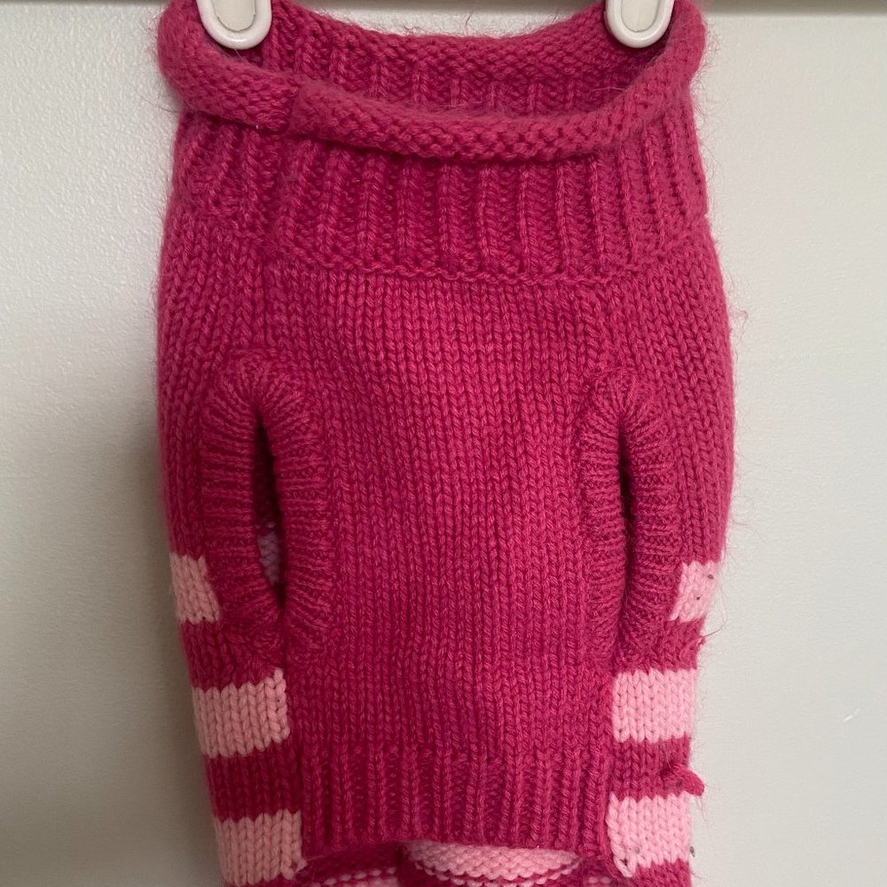 FabDog Small Dog Sweater Pink/Light Pink